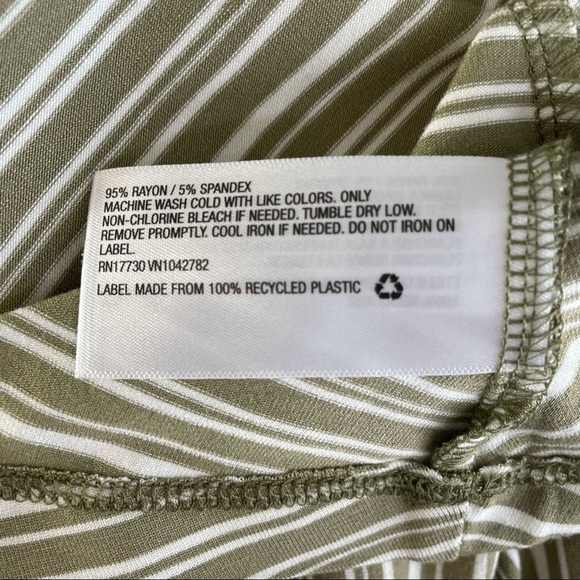 NWT A New Day Green Striped Tank Dress - Picture 5 of 5